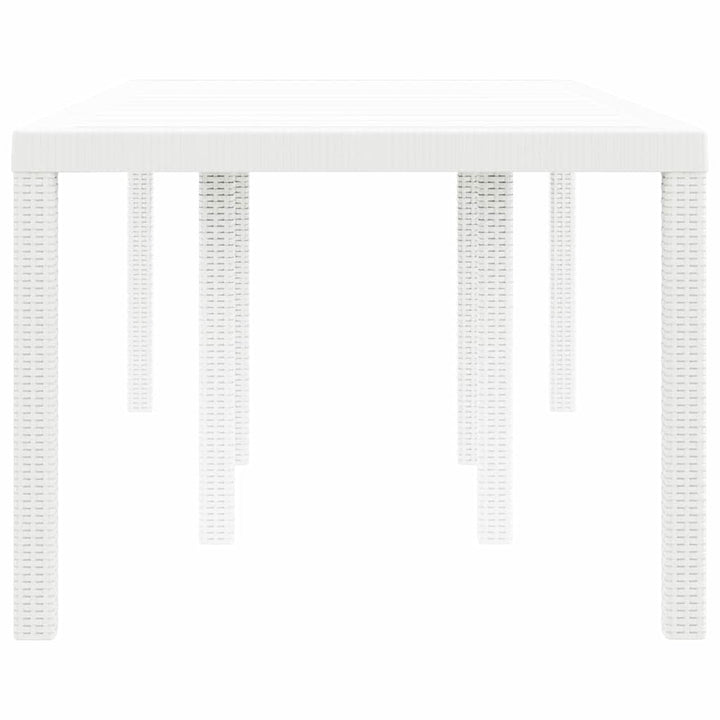 Havemøbel Bord Hvid 200 x 100 x 73 cm polyrattan