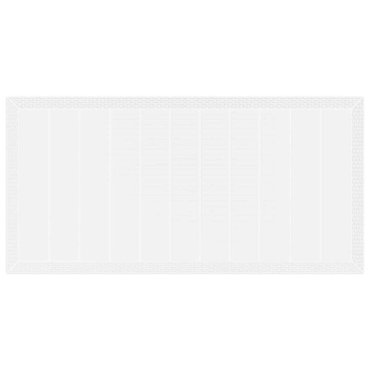 Havemøbel Bord Hvid 200 x 100 x 73 cm polyrattan