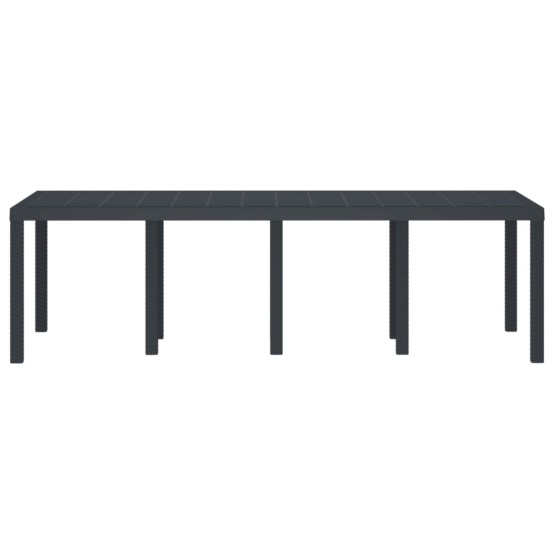 Havemøbel Bord Antracit 250 x 100 x 73 cm polyrattan