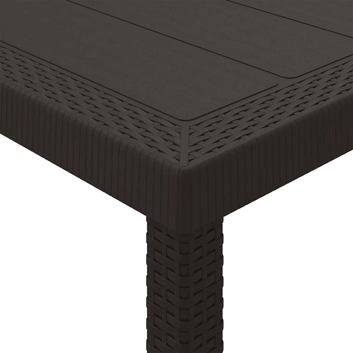 Havemøbel Bord Brun 250 x 100 x 73 cm polyrattan