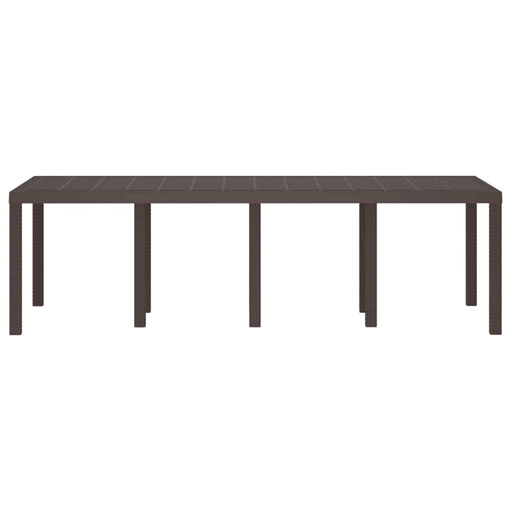 Havemøbel Bord Brun 250 x 100 x 73 cm polyrattan