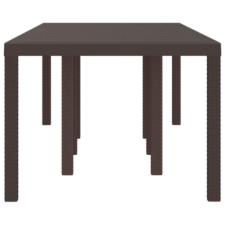 Havemøbel Bord Brun 250 x 100 x 73 cm polyrattan