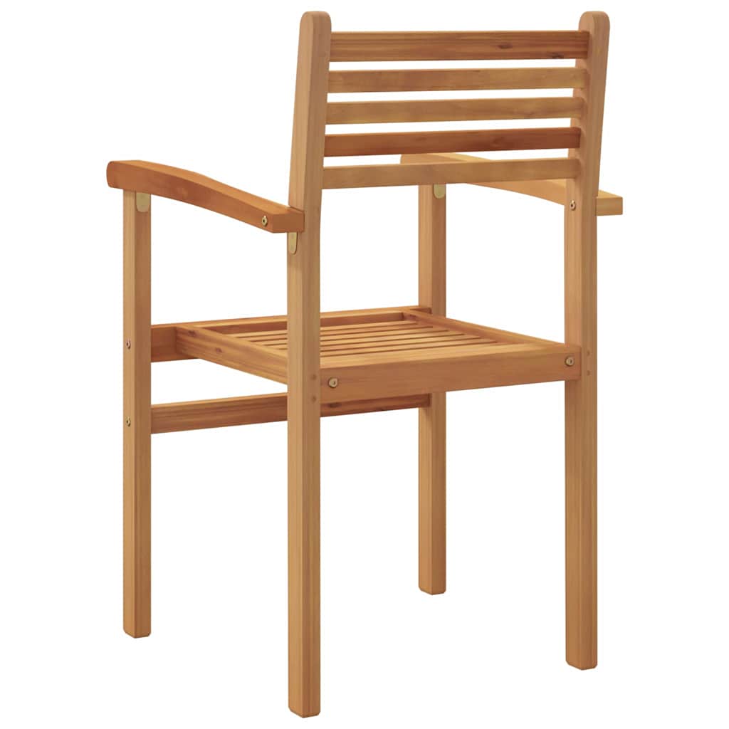 Stol 6 stk. Brun Massiv Teaktræ