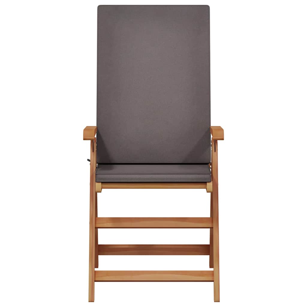 Have Stol 4 pcs Brun og grå 57 x 71,5 x 104 cm Massiv Teaktræ