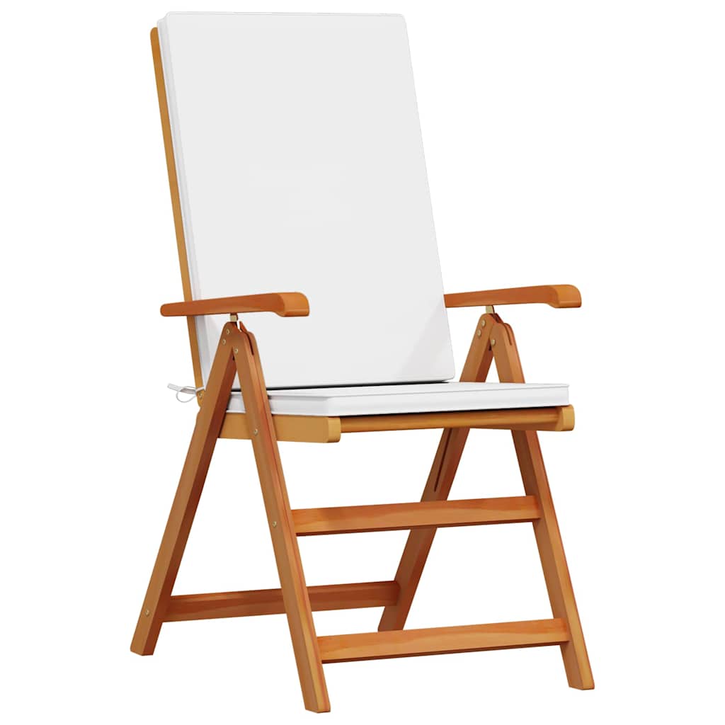 Have Stol 4 stk. Brun og hvid Massiv Teaktræ