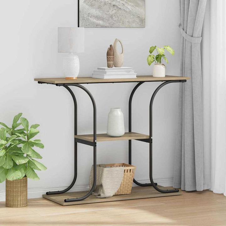 Konsolbord Sonoma eg 101 x 35 x 80,5 cm Konstrueret træ