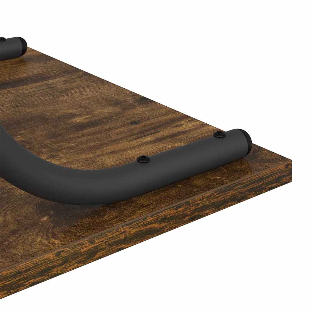 Konsolbord Røget eg 101 x 35 x 80,5 cm Konstrueret træ