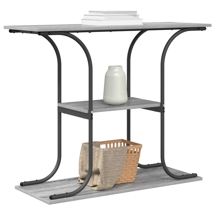 Konsolbord Grå Sonoma 101 x 35 x 80,5 cm Konstrueret træ