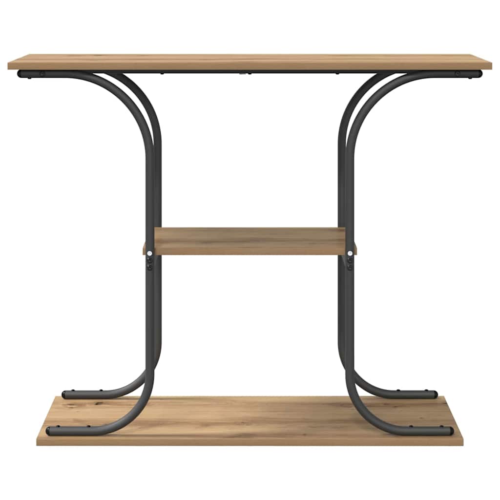 Konsolbord Artisan Egetræ 101 x 35 x 80,5 cm Konstrueret træ