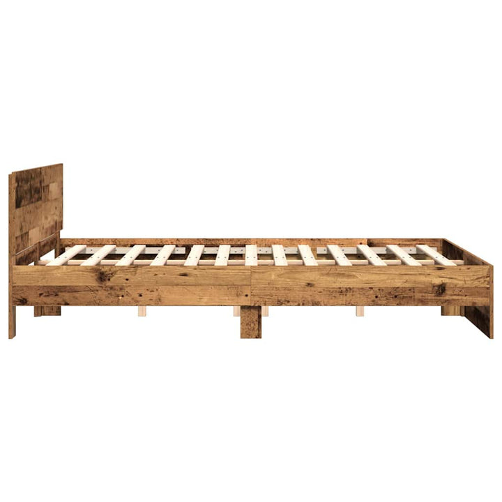 Sengestel Gammelt træ 203 x 185 x 70 cm Konstrueret træ