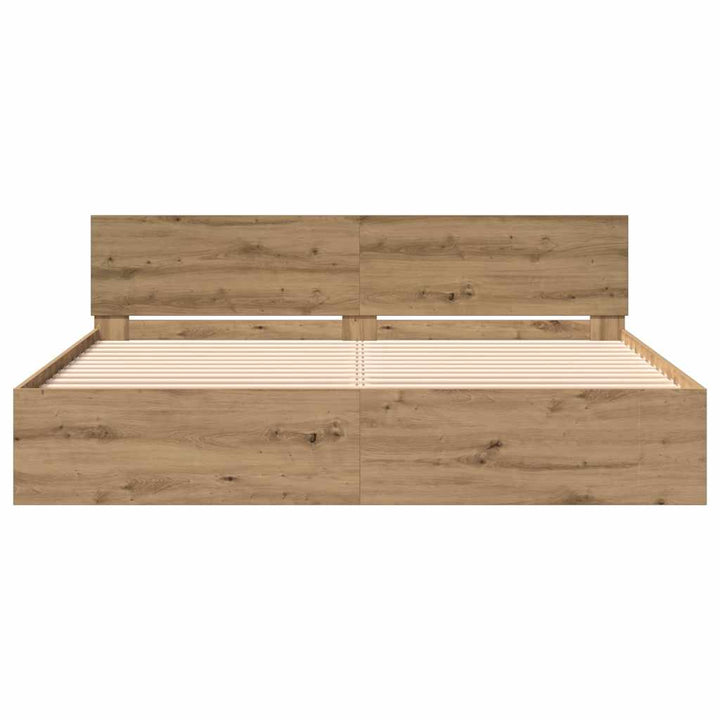 Sengestel Artisan Egetræ 203 x 185 x 70 cm Konstrueret træ