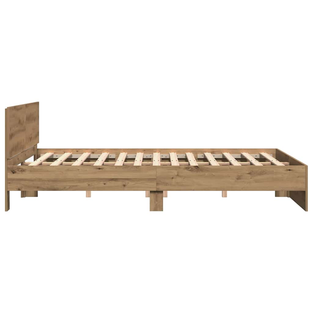 Sengestel Artisan Egetræ 203 x 185 x 70 cm Konstrueret træ