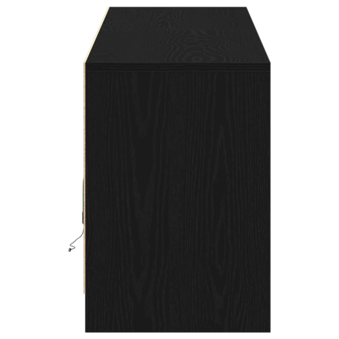 TV Enheder 2 pcs Sort 180 x 34 x 50 cm Konstrueret træ