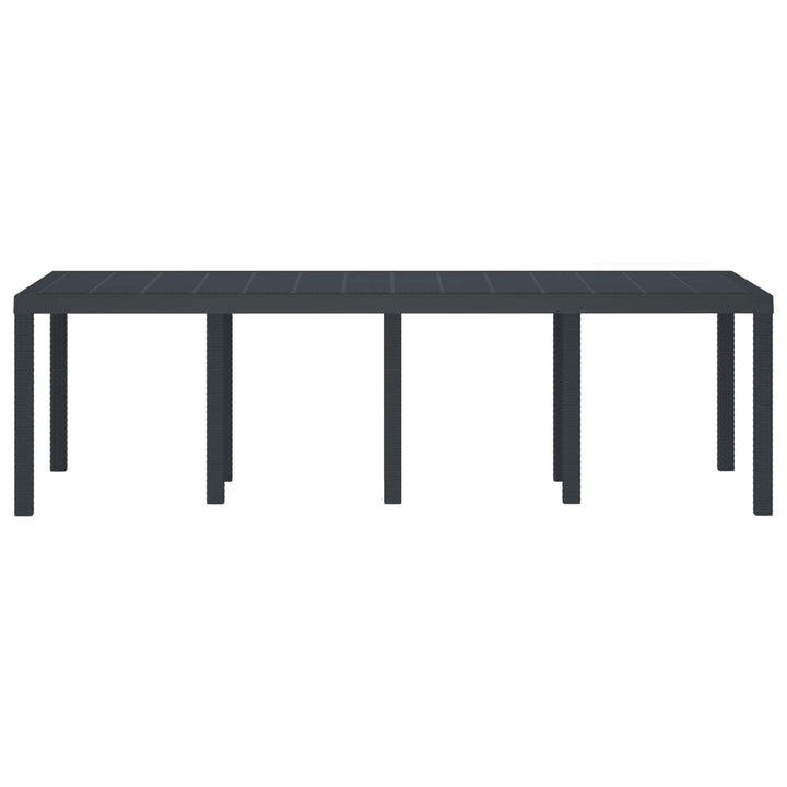 Havemøbel Bord Antracit 250 x 100 x 73 cm polyrattan