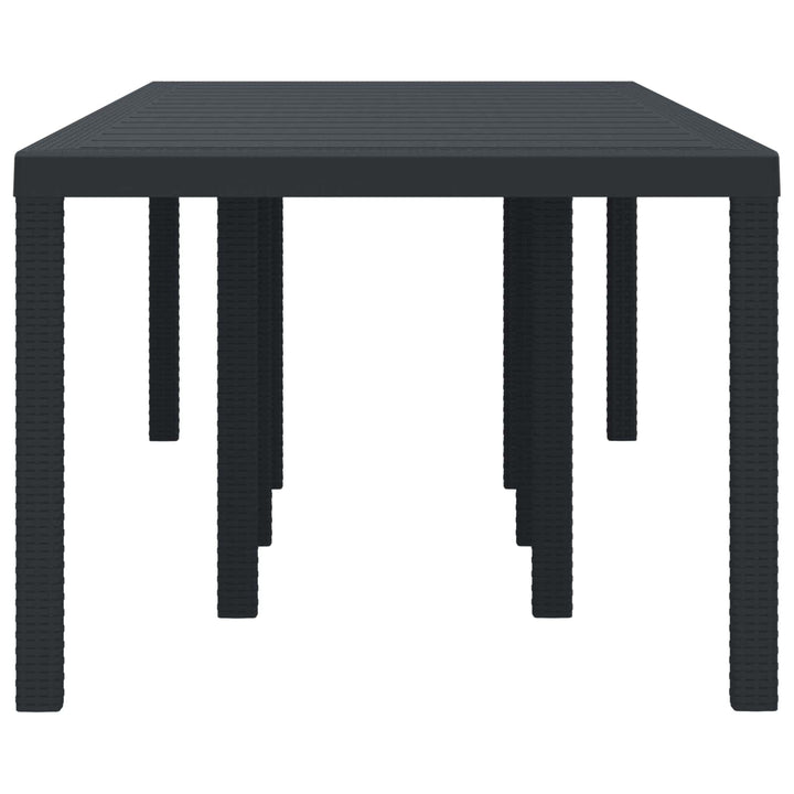 Havemøbel Bord Antracit 250 x 100 x 73 cm polyrattan