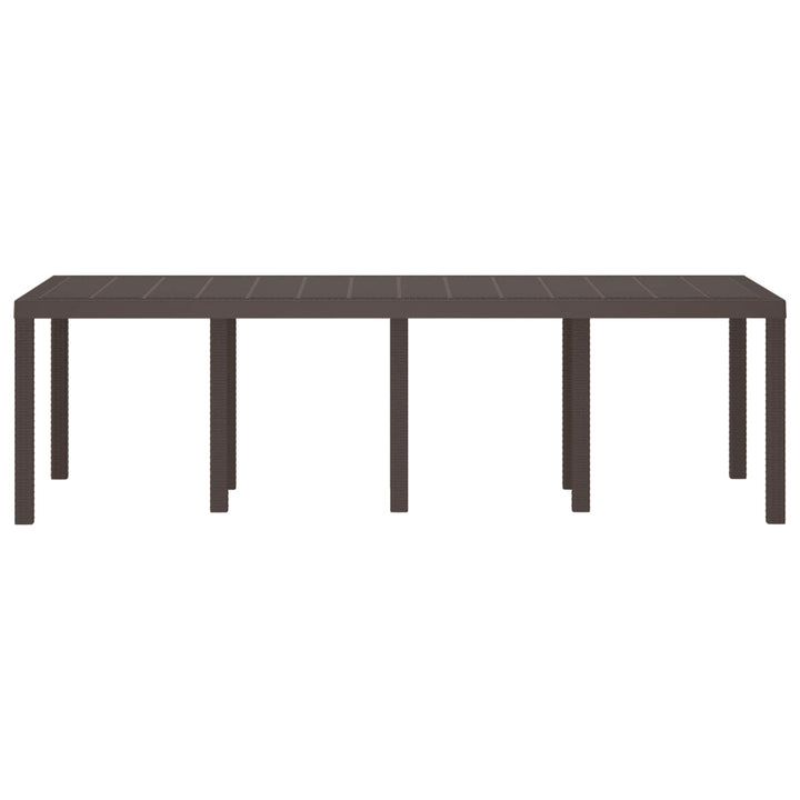 Havemøbel Bord Brun 250 x 100 x 73 cm polyrattan
