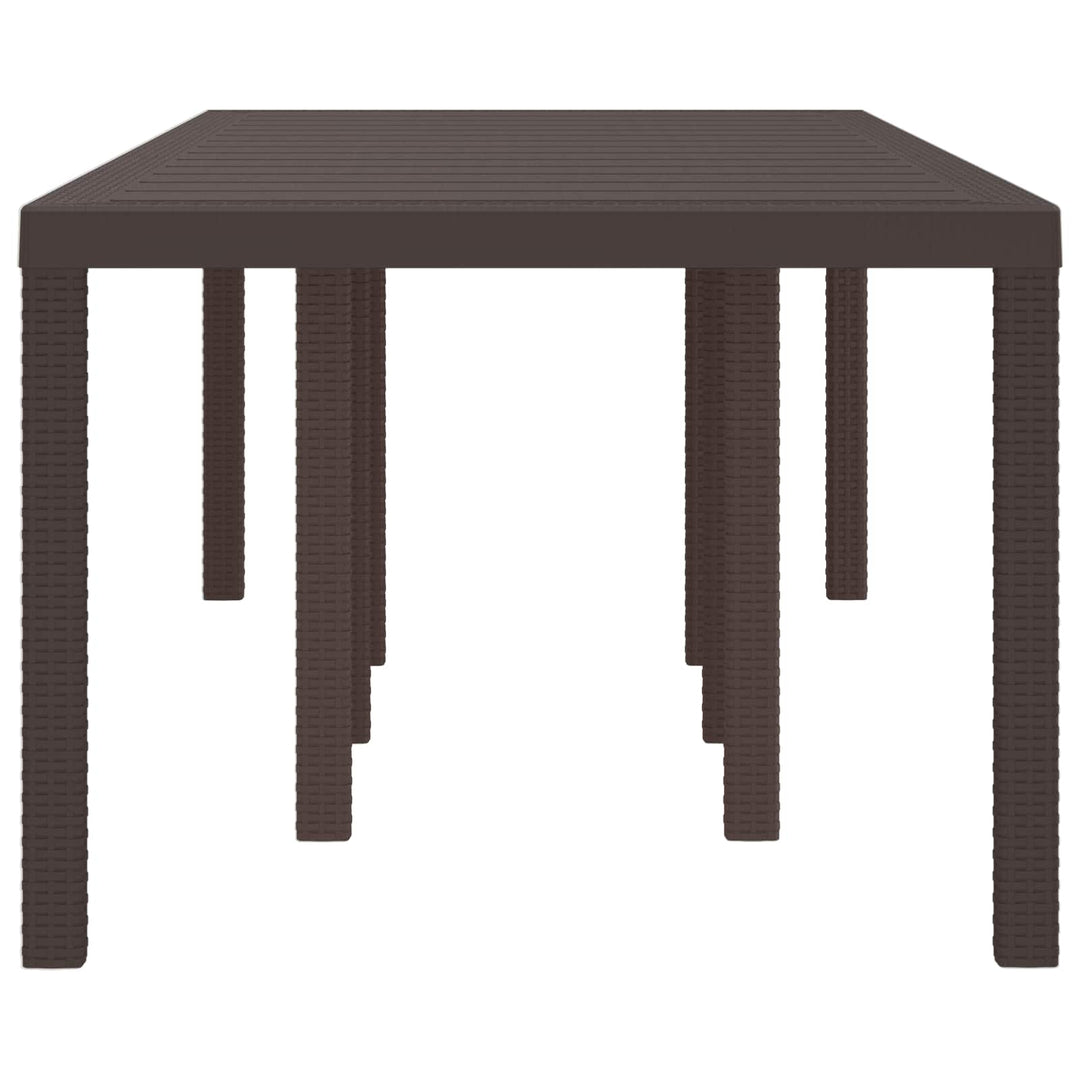 Havemøbel Bord Brun 250 x 100 x 73 cm polyrattan