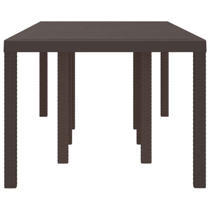 Havemøbel Bord Brun 250 x 100 x 73 cm polyrattan