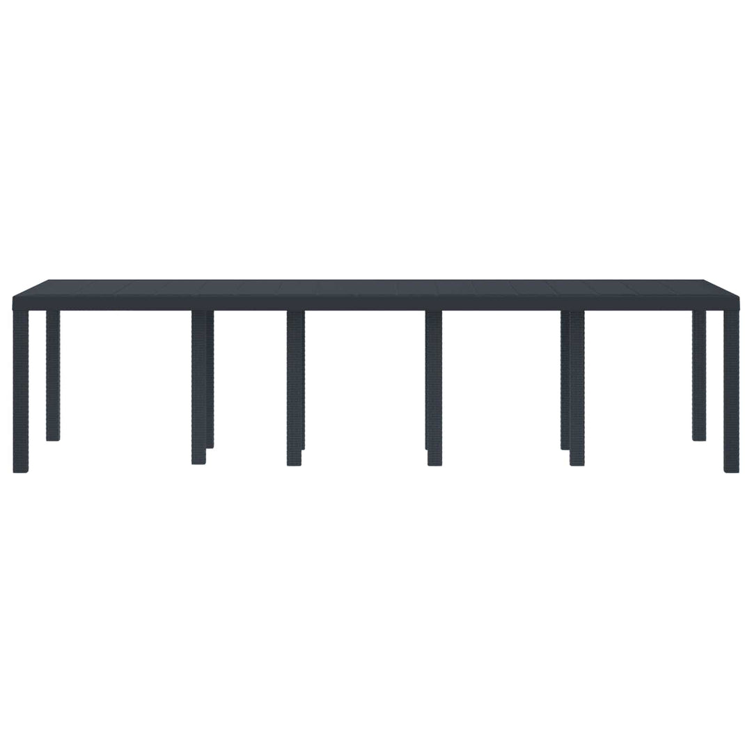 Havemøbel Bord Antracit 300 x 100 x 73 cm polyrattan
