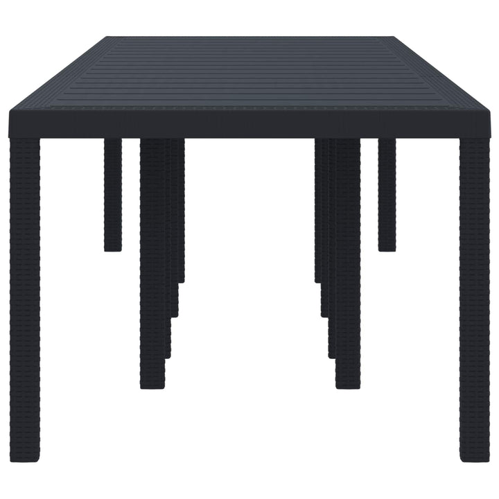 Havemøbel Bord Antracit 300 x 100 x 73 cm polyrattan