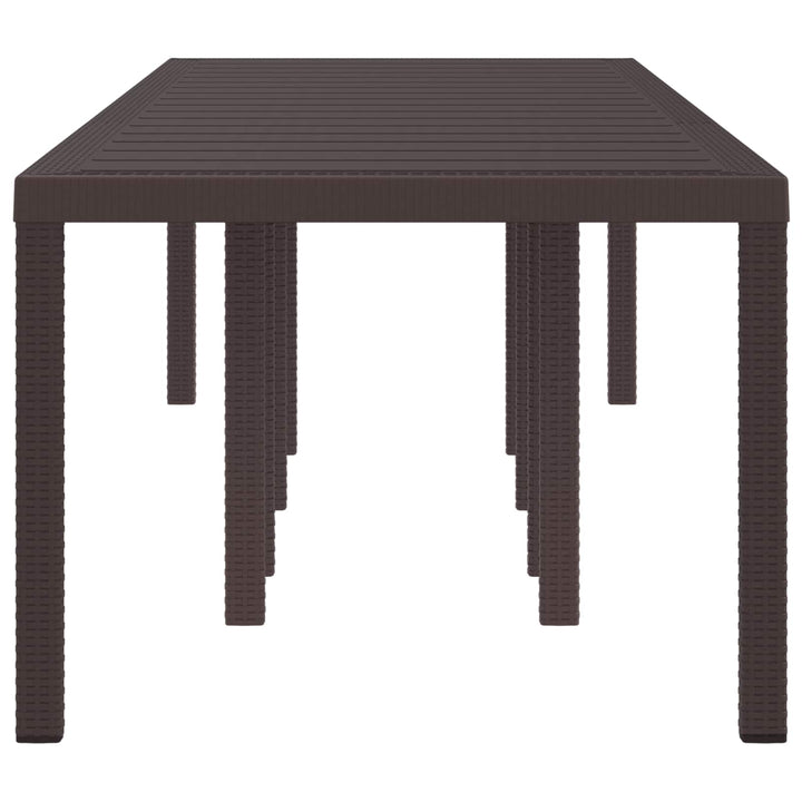 Havemøbel Bord Brun 300 x 100 x 73 cm polyrattan