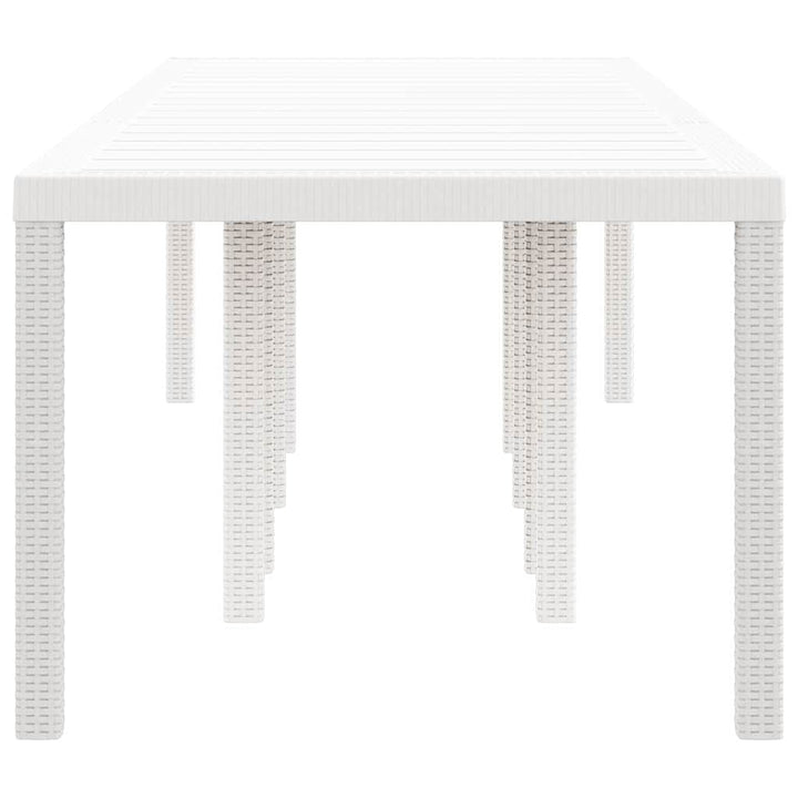 Havemøbel Bord Hvid 300 x 100 x 73 cm polyrattan