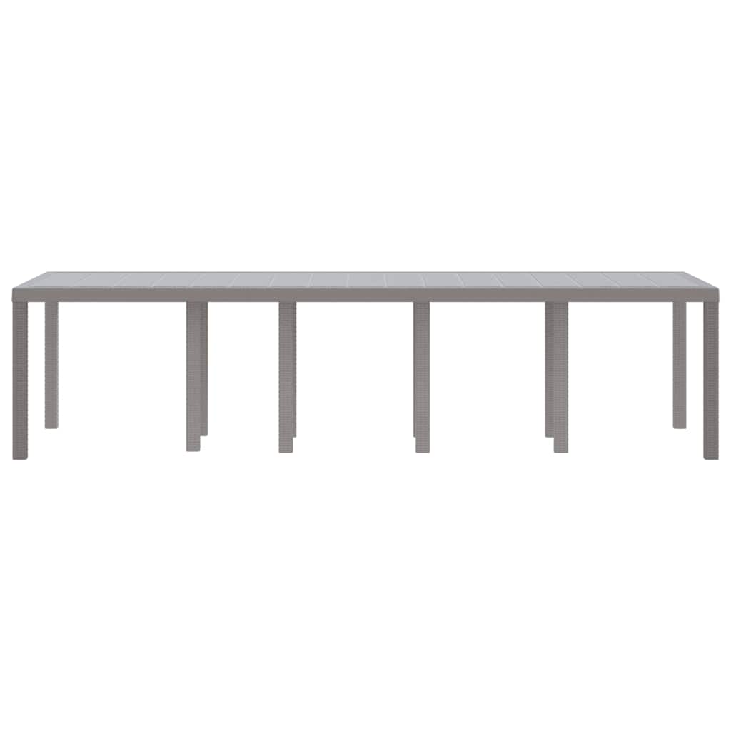 Havemøbel Bord Lysegrå 300 x 100 x 73 cm polyrattan