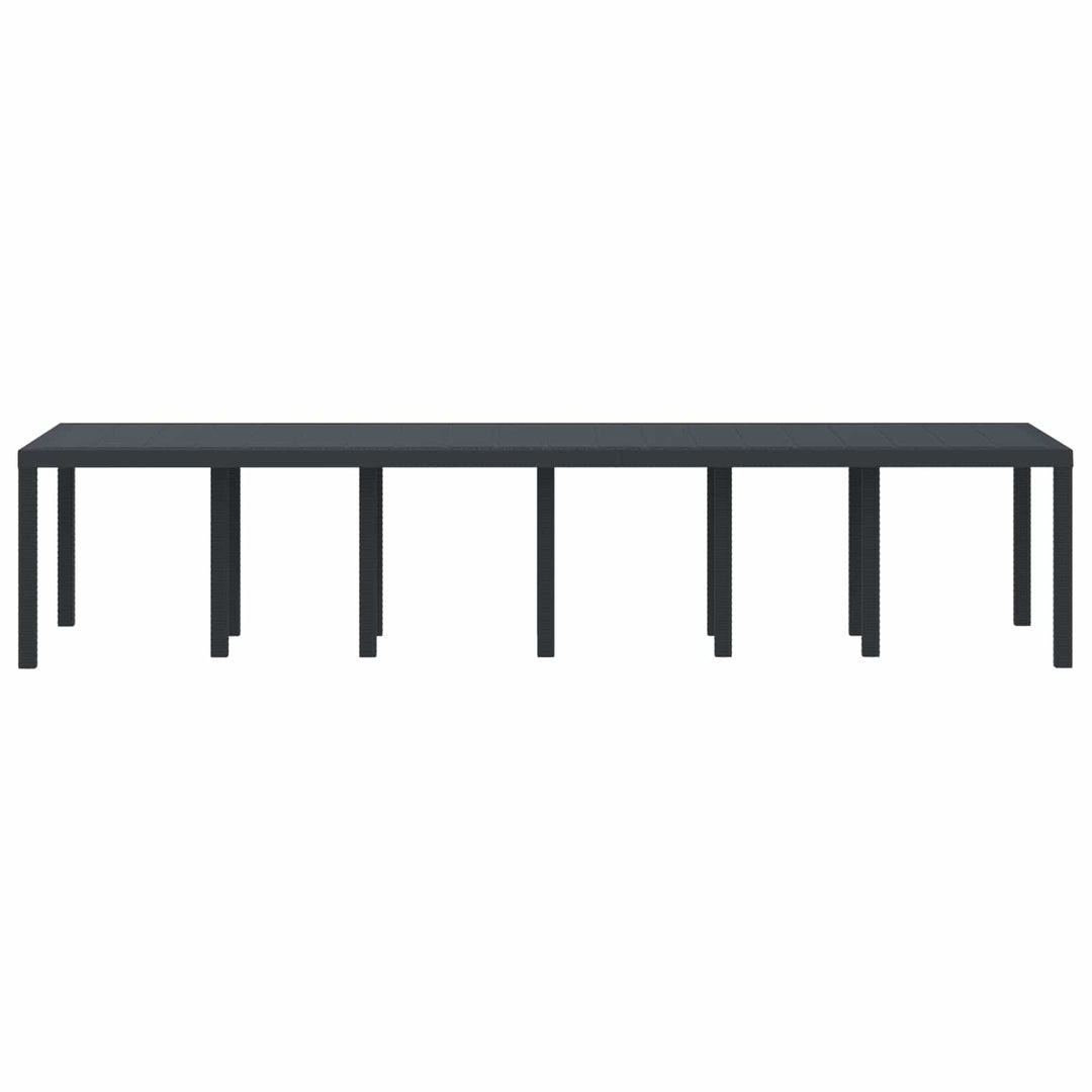 Havemøbel Bord Antracit 350 x 100 x 74 cm polyrattan