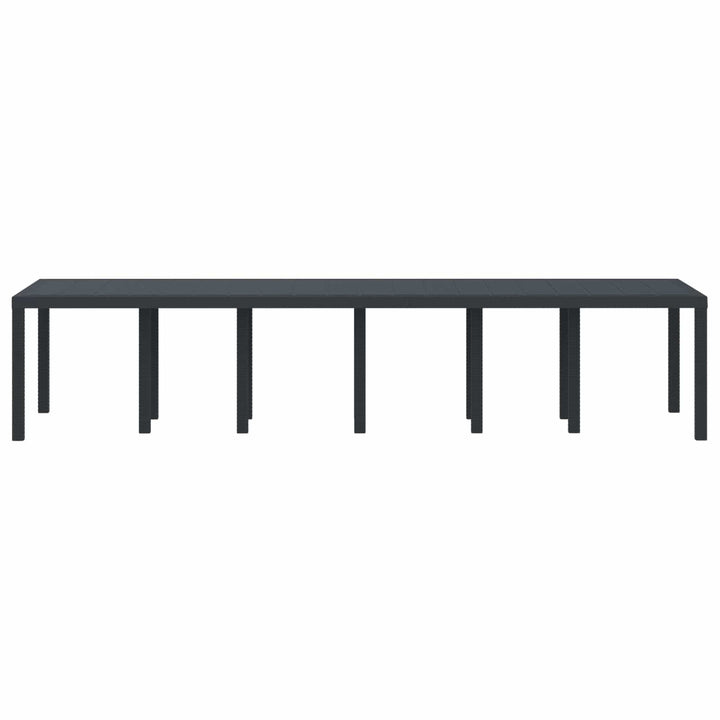 Havemøbel Bord Antracit 350 x 100 x 74 cm polyrattan