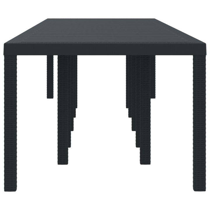 Havemøbel Bord Antracit 350 x 100 x 74 cm polyrattan