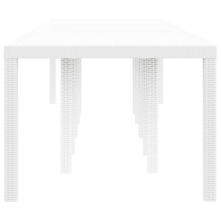 Havemøbel Bord Hvid 350 x 100 x 74 cm polyrattan
