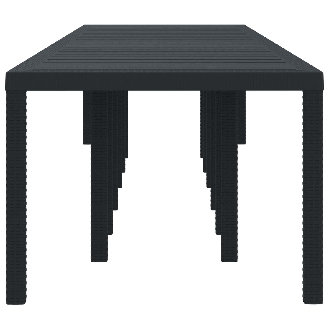 Havemøbel Bord Antracit 400 x 100 x 73 cm polyrattan