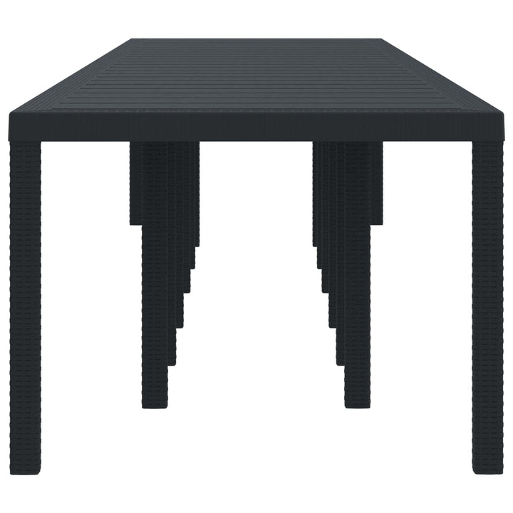 Havemøbel Bord Antracit 400 x 100 x 73 cm polyrattan