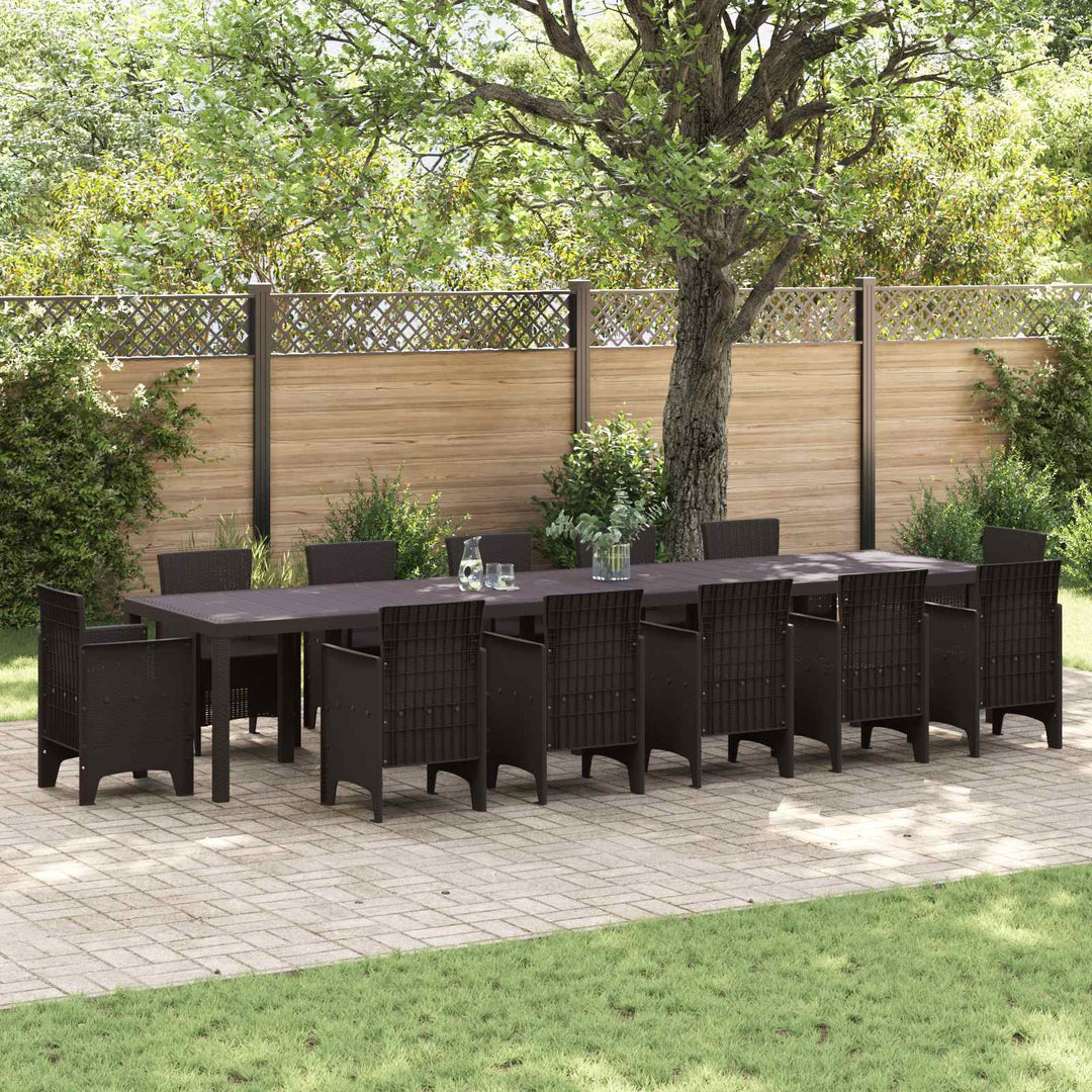 Havemøbel Bord Brun 400 x 100 x 73 cm polyrattan
