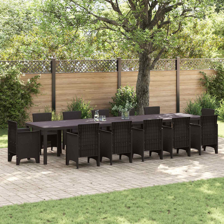 Havemøbel Bord Brun 400 x 100 x 73 cm polyrattan