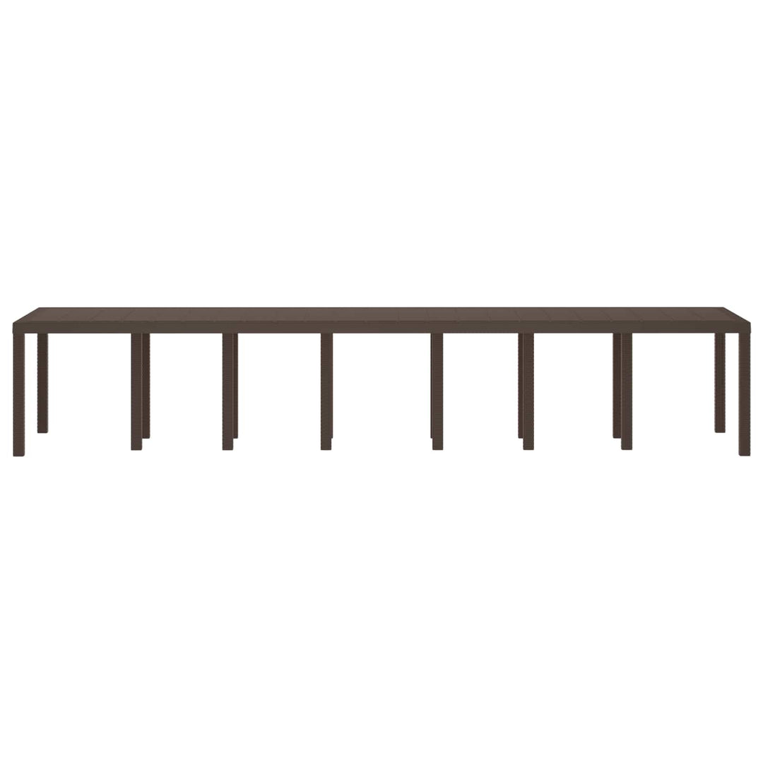 Havemøbel Bord Brun 400 x 100 x 73 cm polyrattan