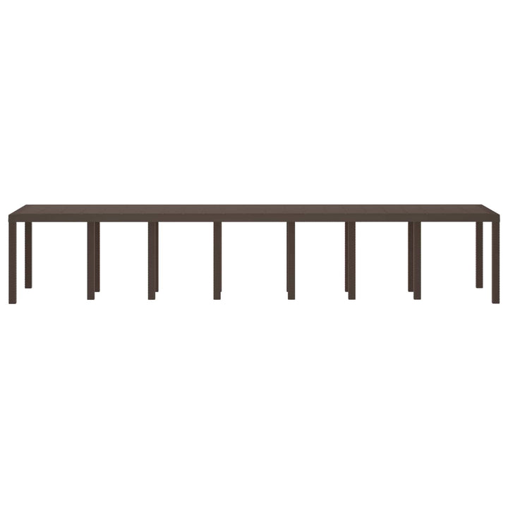 Havemøbel Bord Brun 400 x 100 x 73 cm polyrattan