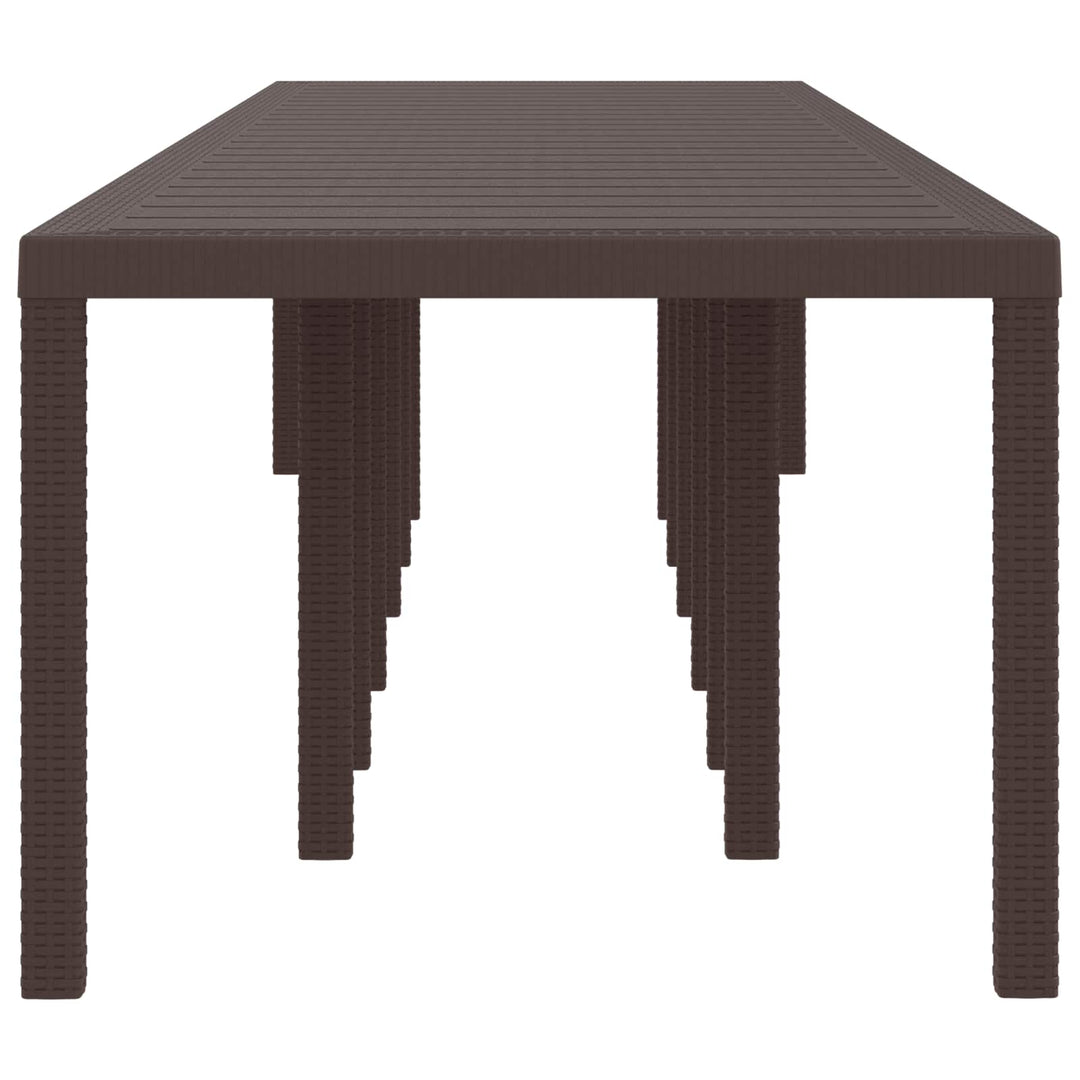 Havemøbel Bord Brun 400 x 100 x 73 cm polyrattan