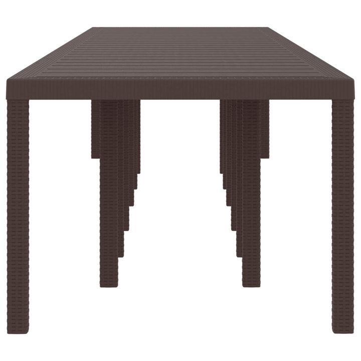 Havemøbel Bord Brun 400 x 100 x 73 cm polyrattan