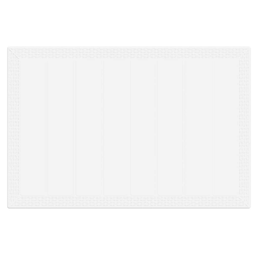 Have Spisebordssæt 5 stk. Hvid Polt rattan