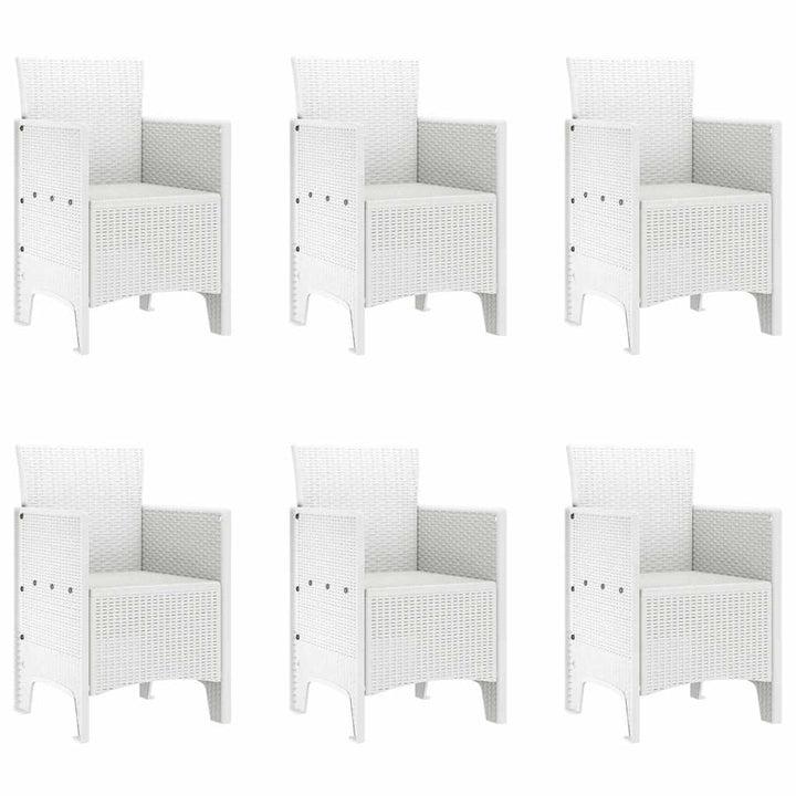 Have Spisebordssæt 7 pcs Hvid Polypropylen