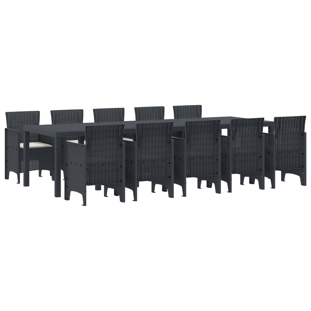 Have Spisebordssæt 11 stk. Anthracite og Creme