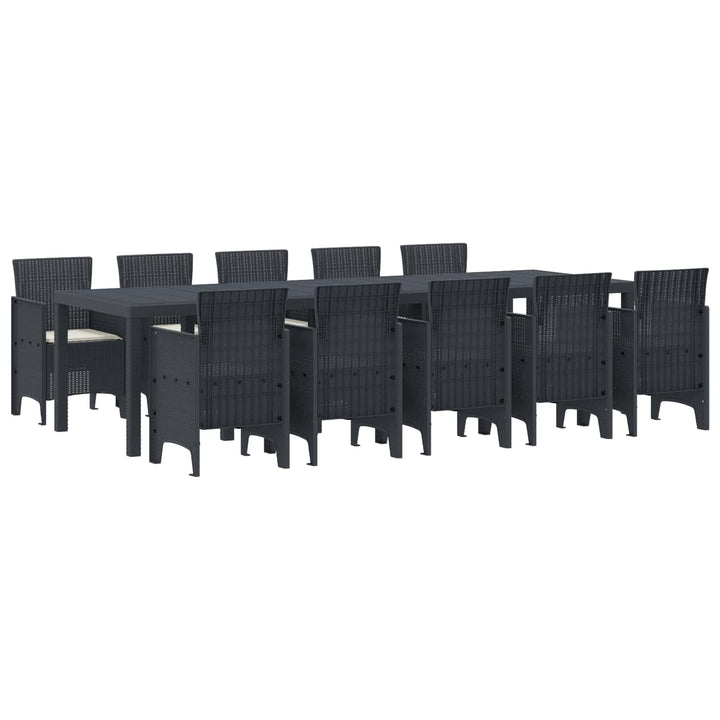 Have Spisebordssæt 11 stk. Anthracite og Creme