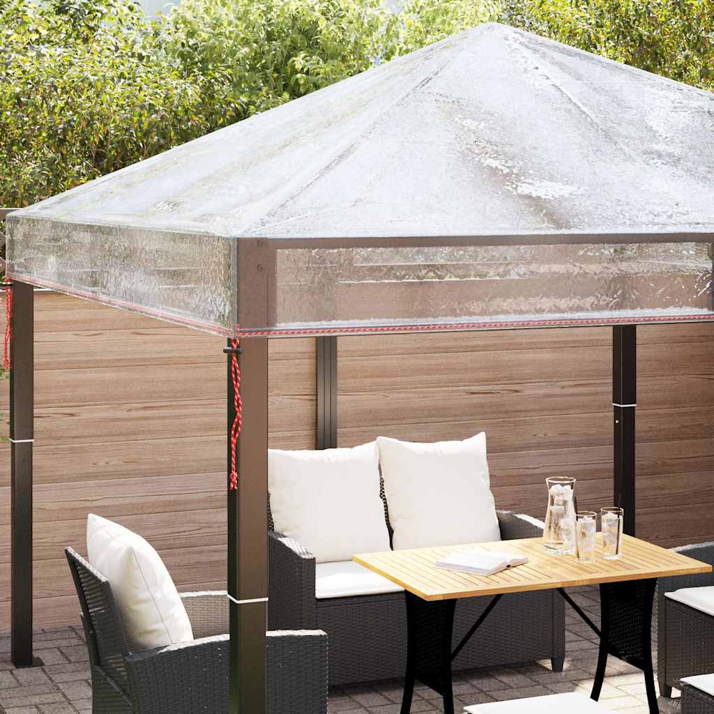 Gazebo Cover Erstatning Transparent 300 x 300 x 26 cm PVC