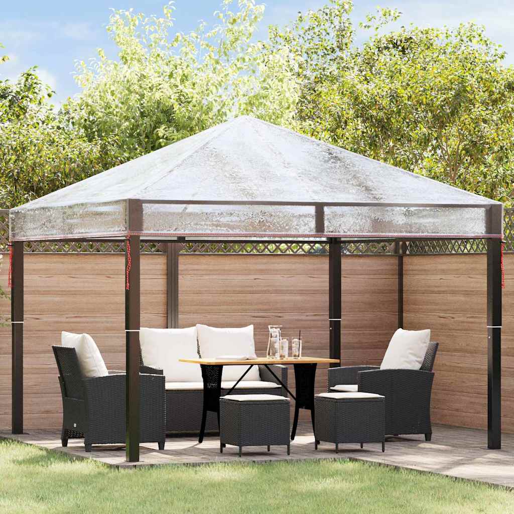 Gazebo Cover Erstatning 300 x 300 x 26 cm Transparent PVC