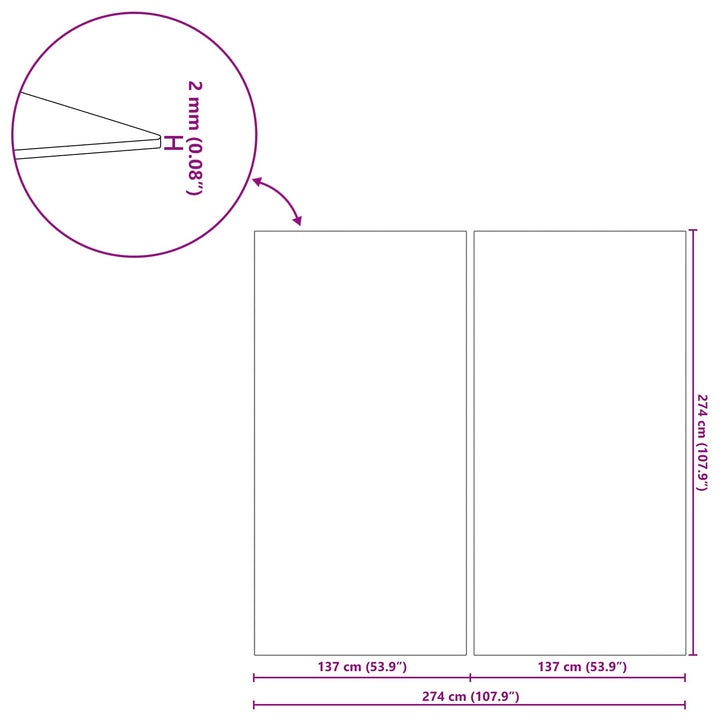 Pool Bundark 1 274 x 274 x 0,1 cm Firkantet Non-woven stof til