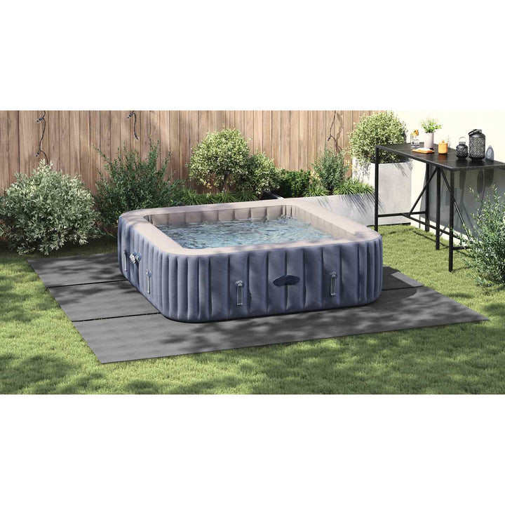 Pool Bundark Lysegrå 396 x 396 x 0,1 cm Non-woven stof