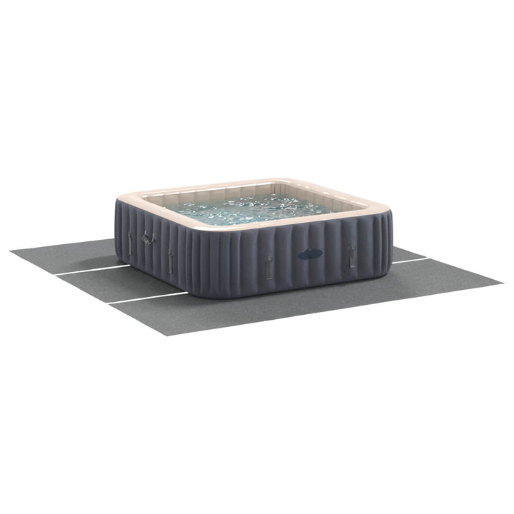 Pool Bundark Lysegrå 396 x 396 x 0,1 cm Non-woven stof