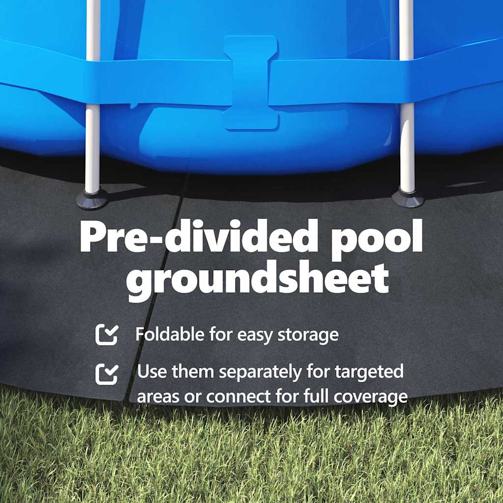 Pool Bundark Sort Ø 458 cm Non-woven stof