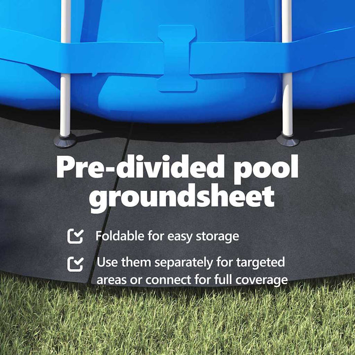 Pool Bundark Sort Ø 458 cm Non-woven stof